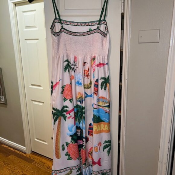 Beautiful Alemais Look-Alike Maxi Dress in Size M, Fitted Bust & Maxi Skirt - Picture 4 of 7